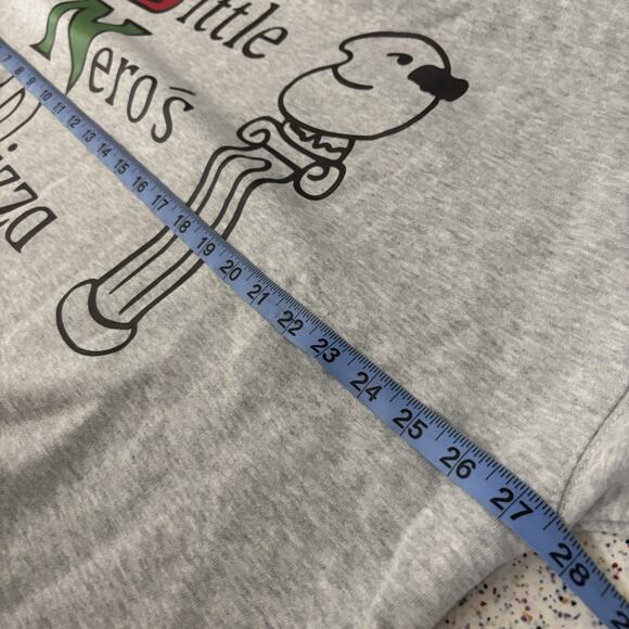 Home Alone Little Nero’s Pizza Women’s Small Medium Oversized Sweatshirt Gray - Picture 6 of 7